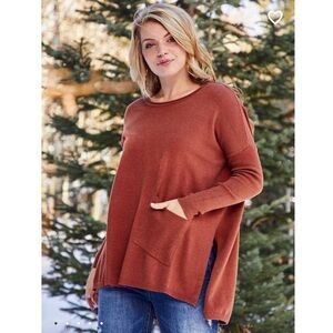 Cozy Comfort Pocket Sweater